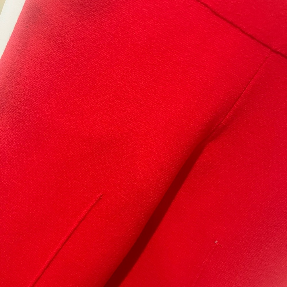J CREW RED KNIT WIDE LEG PANTS, SIZE MP, RE IMAGINED, FAIR TRADE - Picture 3 of 6